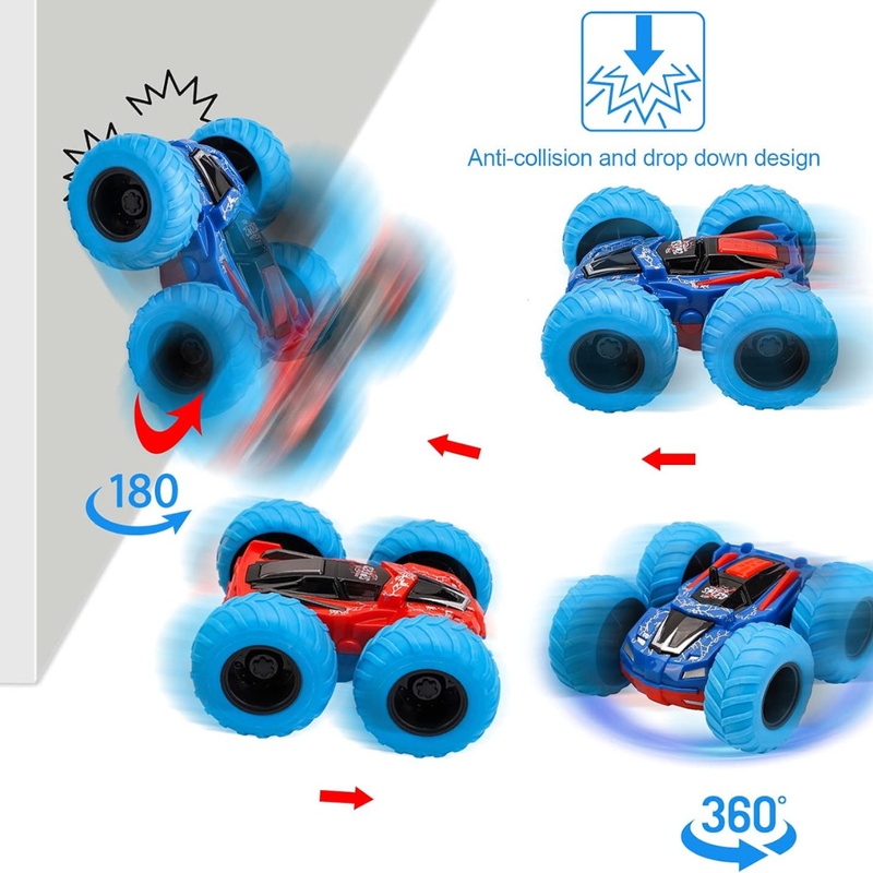 D-Power Double-Sided Friction-Powered Monster Truck - Green - Laadlee