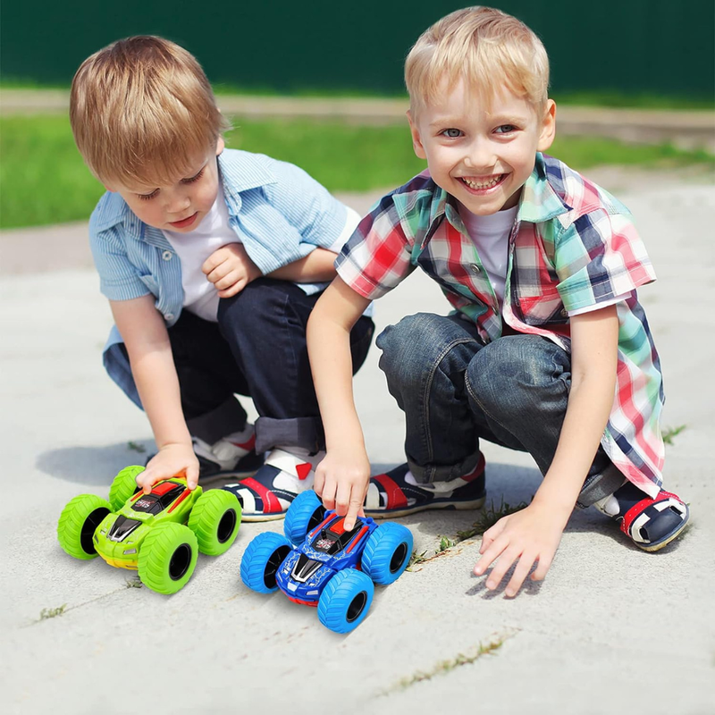 D-Power Double-Sided Friction-Powered Monster Truck - Green - Laadlee