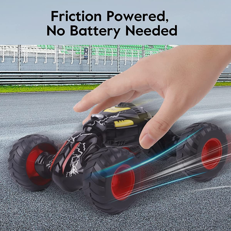 D-Power Fiction Climbing Telescopic Pull Back Cars - Black - Laadlee