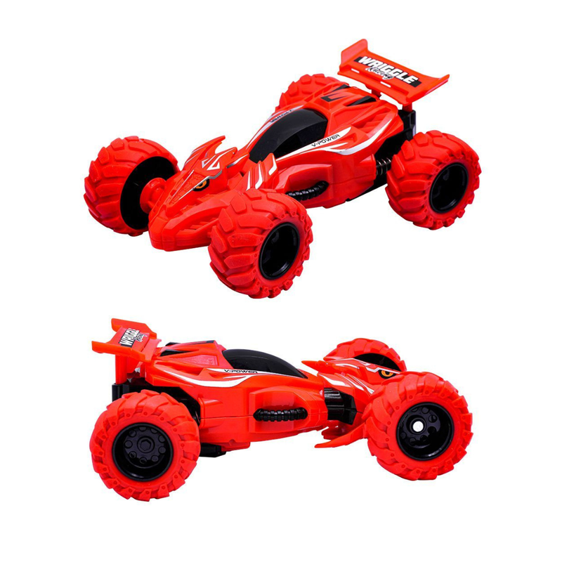D-Power 360° Rotating Stunts Fiction Inertia Racecar - Red - Laadlee