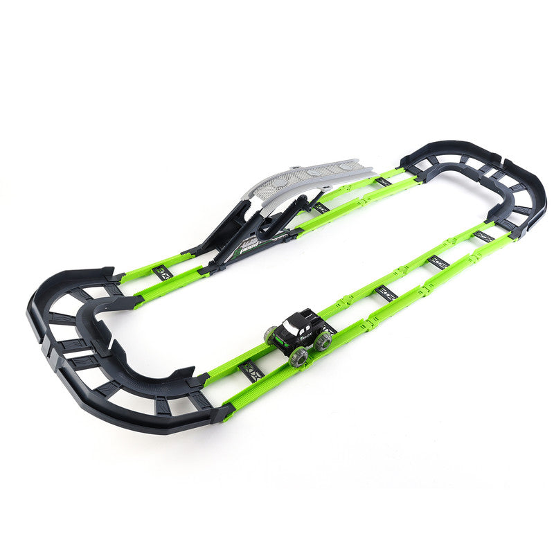 D-Power Electric Rolling DIY Stunt Car Track Set - 54Pc - Laadlee