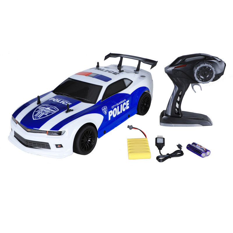 D-Power 1:10 Speed Racing Remote Control 2.4GHZ Police Car - Blue - Laadlee