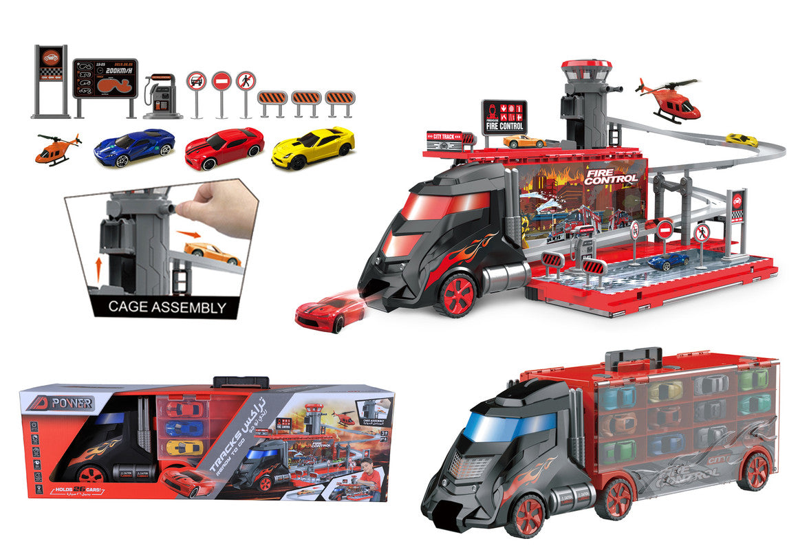 D-Power Transformation Trailer Truck  Big Truck Holding Up-To 26 Cars - Laadlee