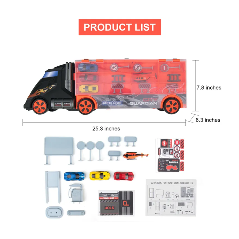 D-Power Transformation Trailer Truck  Big Truck Holding Up-To 26 Cars - Laadlee