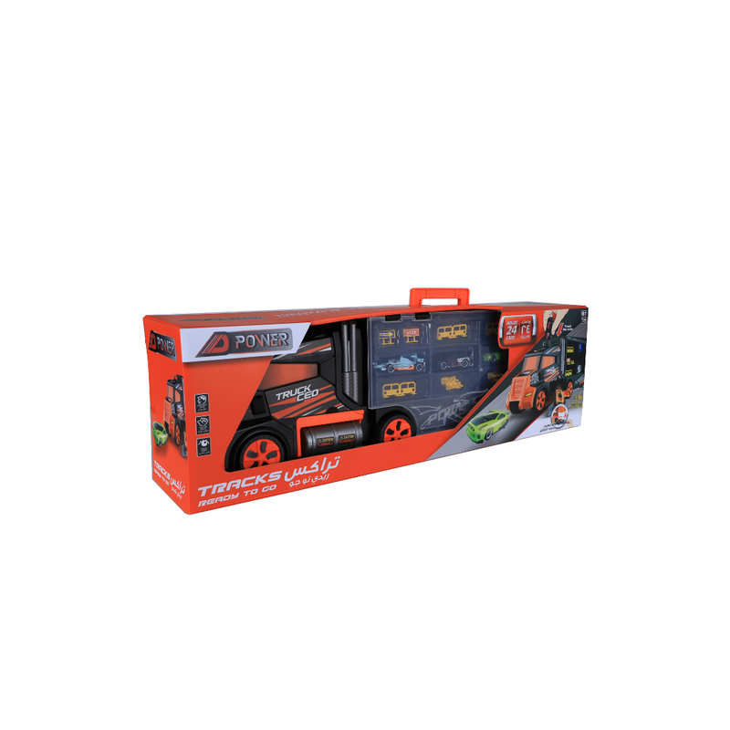 D-Power Convoy Trailer Truck - Black