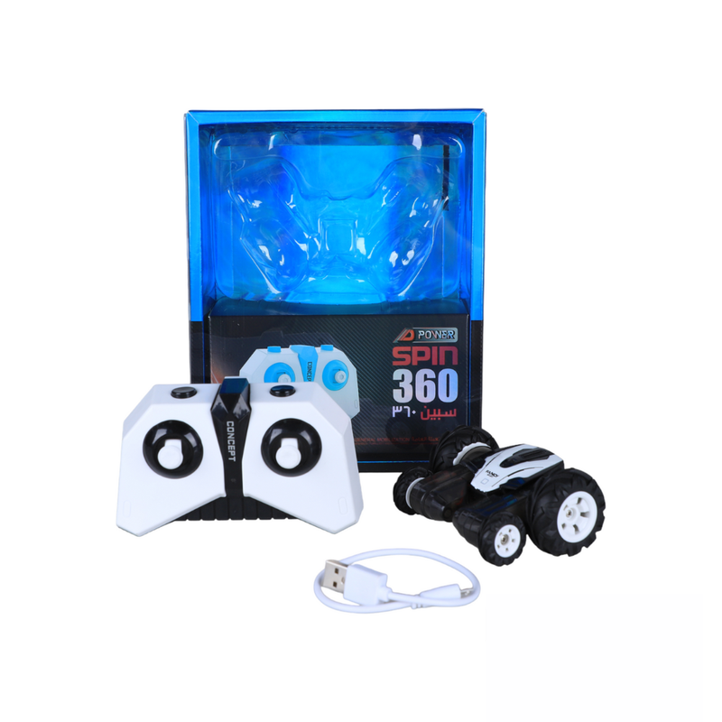 D-Power - Mini Remote Control 2.4GHZ Stunt Car - Black - Laadlee