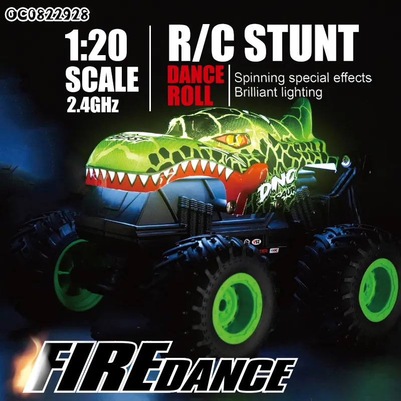 D-Power 1:20 Remote Control 2.4G Dino Monster Toy Car - Laadlee