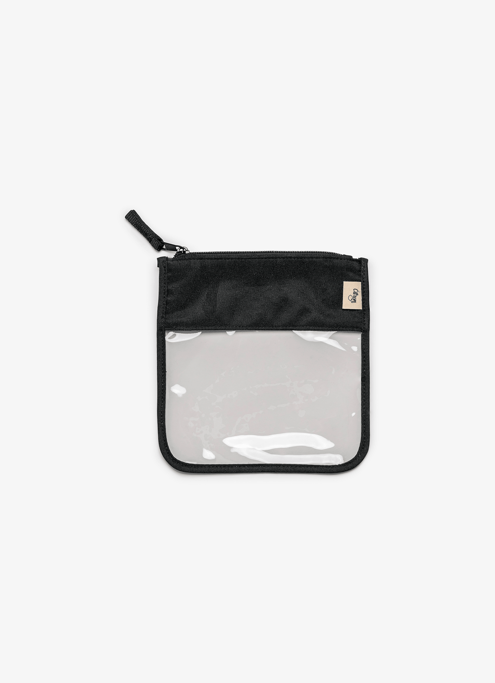 Citron Clear Zipper Pouch Small - Black