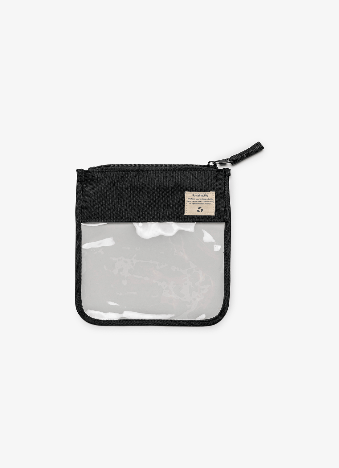 Citron Clear Zipper Pouch Small - Black