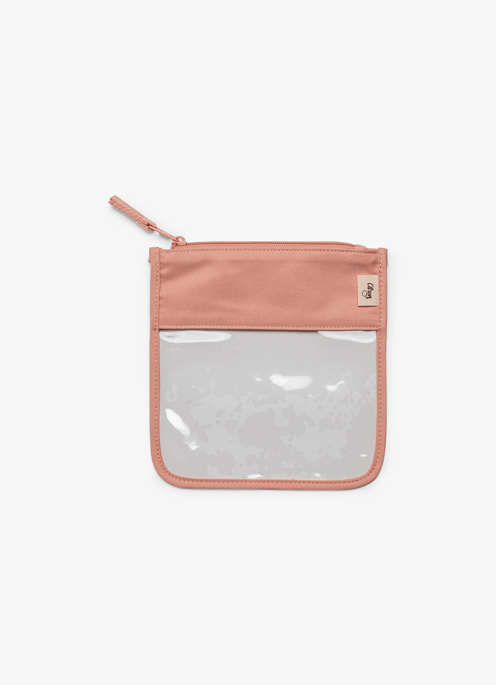 Citron Clear Zipper Pouch Small - Blush Pink