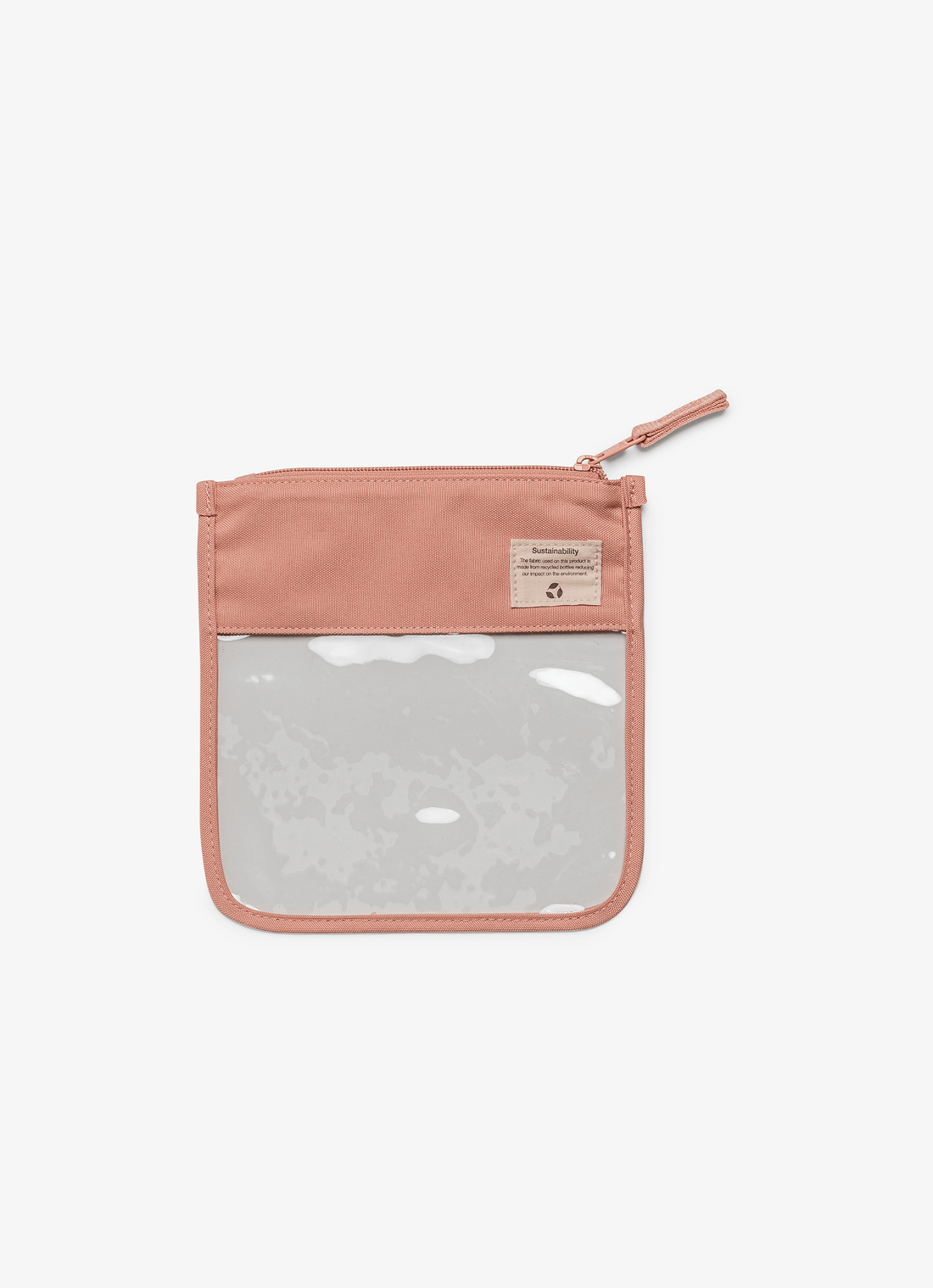 Citron Clear Zipper Pouch Small - Blush Pink