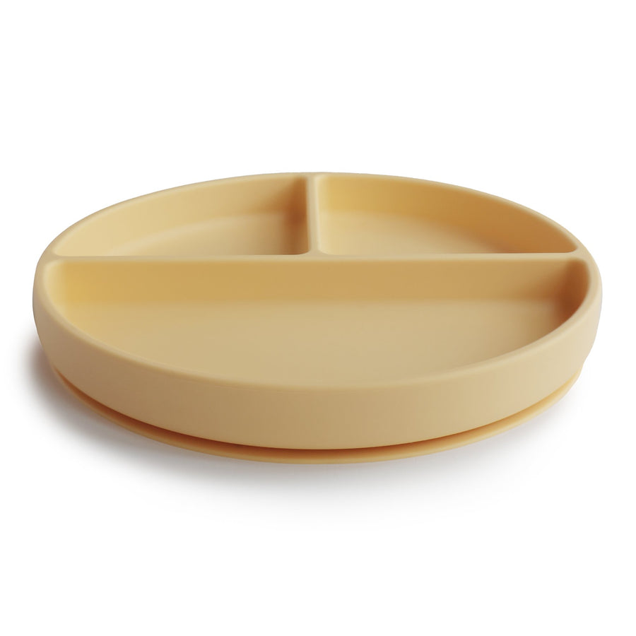 Mushie Silicone Plate Pale Daffodil - Laadlee