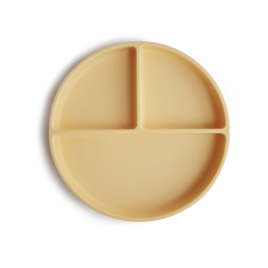 Mushie Silicone Plate Pale Daffodil - Laadlee