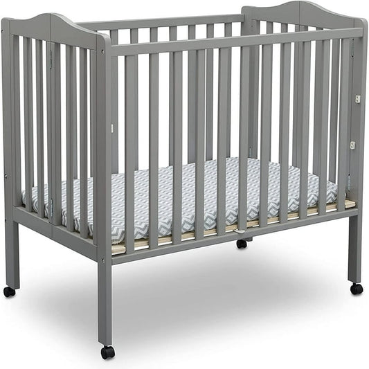 Delta Children Portable Folding Crib With Mattress