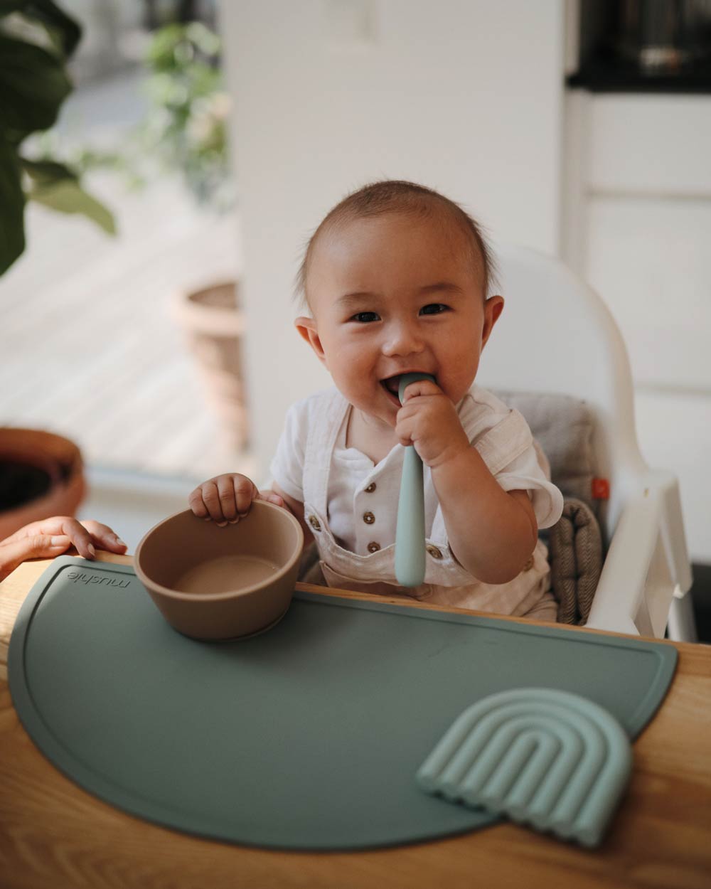 Mushie Silicone Bowl Natural - Laadlee