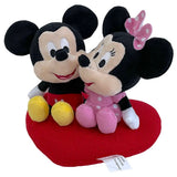 Disney Plush Mickey&Minnie Heart Cushion