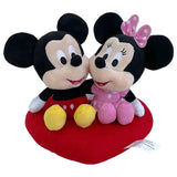 Disney Plush Mickey&Minnie Heart Cushion