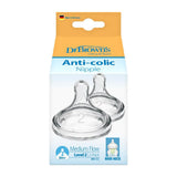 Dr. Brown's Level 2 Wide Neck Silicone Options+ Nipple Pack of 2