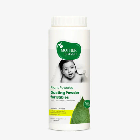 Mother Sparsh Plant Powered Dusting Powder for Babies - 100gm (Pack of 2)