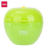 Deli Pencil Sharpener 2-Hole W/Canister Assorted E0566