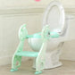 Pikkaboo EasyGo+ Potty Training Seat with Step Ladder - Green Giraffe