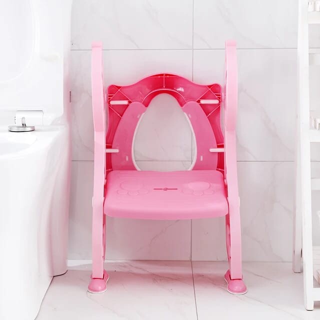 Pikkaboo EasyGo+ Potty Training Seat with Step Ladder - Pink Giraffe