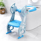 Pikkaboo EasyGo+ Potty Training Seat with Step Ladder - Blue Giraffe