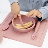 ezpz Happy Cutlery Set - Blush