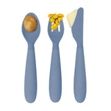 ezpz Happy Cutlery Set - Indigo