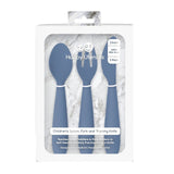 ezpz Happy Cutlery Set - Indigo