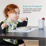 ezpz Happy Cutlery Set - Pewter