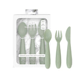 ezpz Happy Cutlery Set - Sage