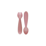 ezpz Mini Utensils (Spoon + Fork) - Blush