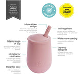 ezpz Mini Cup & Straw Training System - Blush