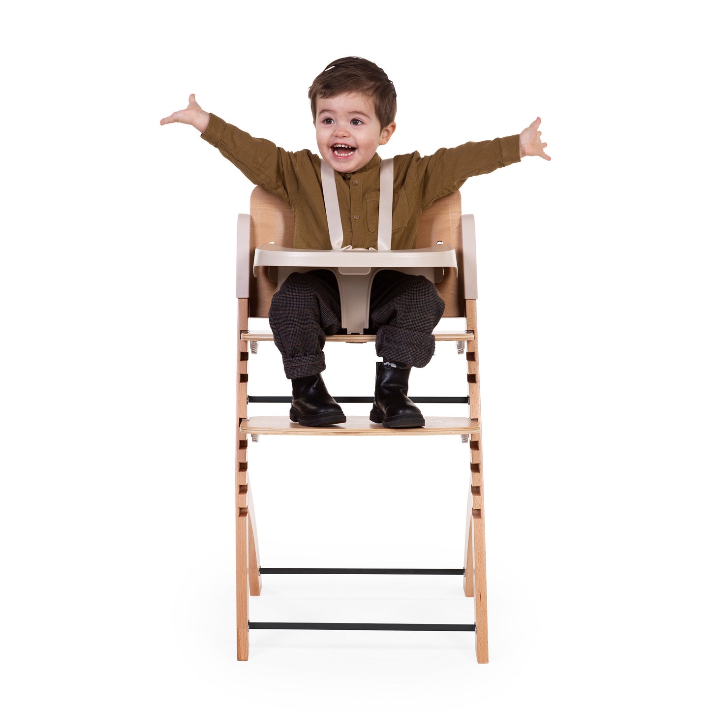 Childhome Evosit High Chair with Feeding Tray - Natural