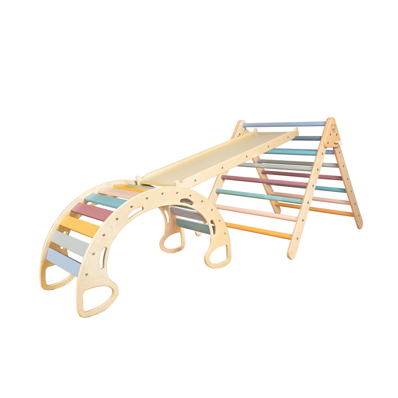 Ezzro Large Toddler Climbing Set - Multi - Laadlee