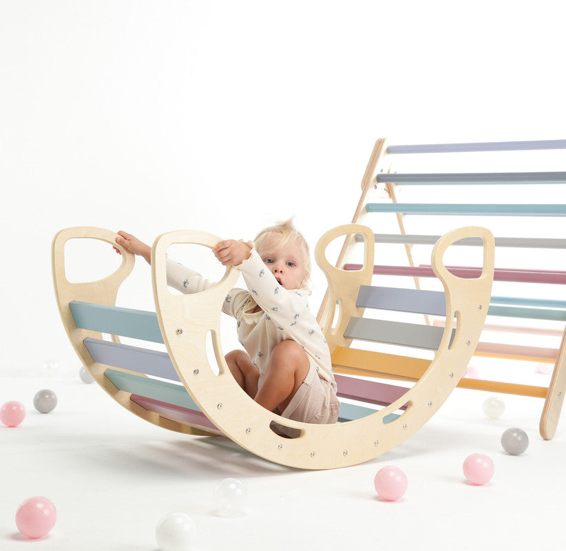 Ezzro Large Toddler Climbing Set - Multi - Laadlee