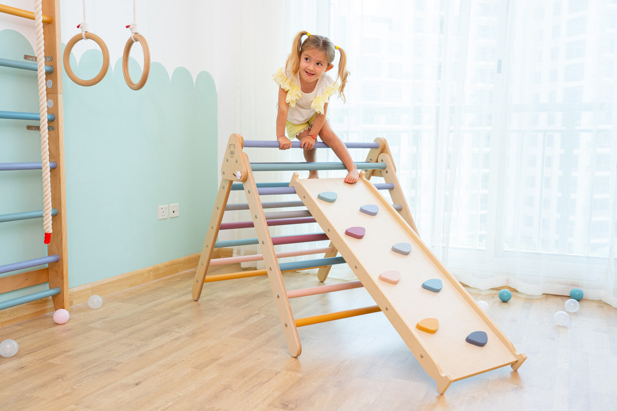 Ezzro Large Toddler Climbing Set - Multi - Laadlee