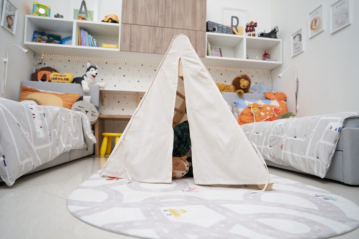 Ezzro Large Pikler Triangle Tent - Off White - Laadlee