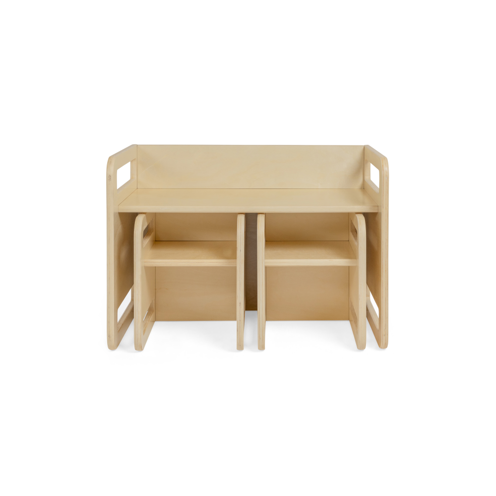 Ezzro Montessori Table Set - Natural - Laadlee