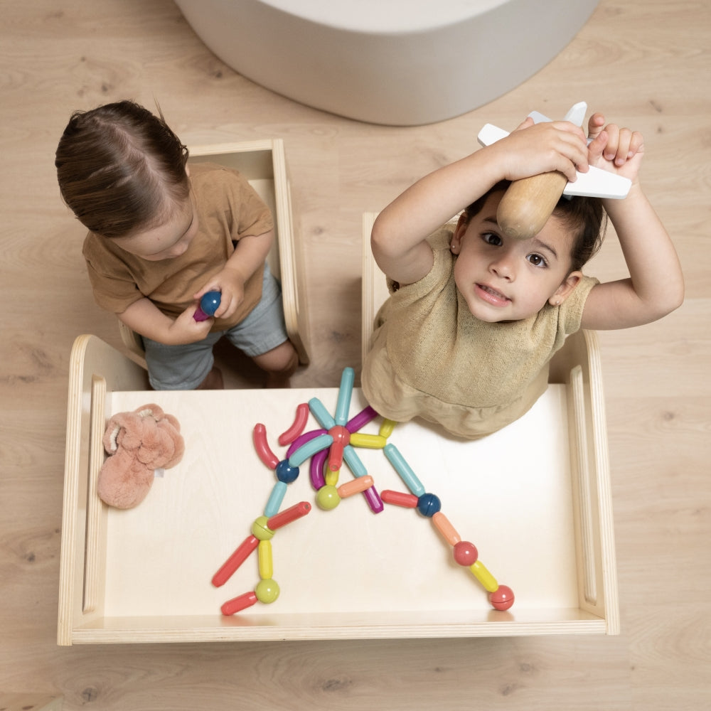 Ezzro Montessori Table Set - Natural - Laadlee