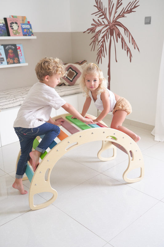 Ezzro Rainbow Large Rocker Balance Board - Laadlee