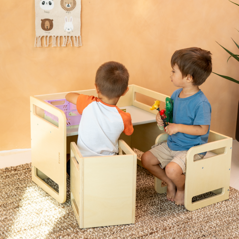 Ezzro Montessori Table Set - Natural