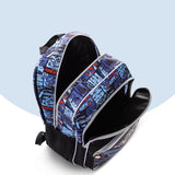 Eazy Kids Car Racing 18Inch Backpack With Lunch Bag and Pencil Case (Set of 3)