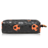 Eazy Kids Football Trolley 18Inch School Bag With Lunch Bag And Pencil Case - Black (Set of 3)