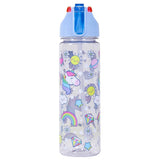 Eazy Kids Unicorn 2-In-1 Tritan Water Bottle 650ml - Blue