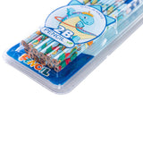 Eazy Kids 12-Pack 2B Pencils with Eraser Includes Sharpener -Blue