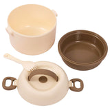 Eazy Kids 2 Compartment Lunch Box With Spoon 1320ml - Beige