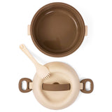 Eazy Kids 2 Compartment Lunch Box With Spoon 1320ml - Beige