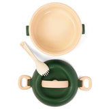 Eazy Kids 2 Compartment Lunch Box With Spoon 1320ml - Green